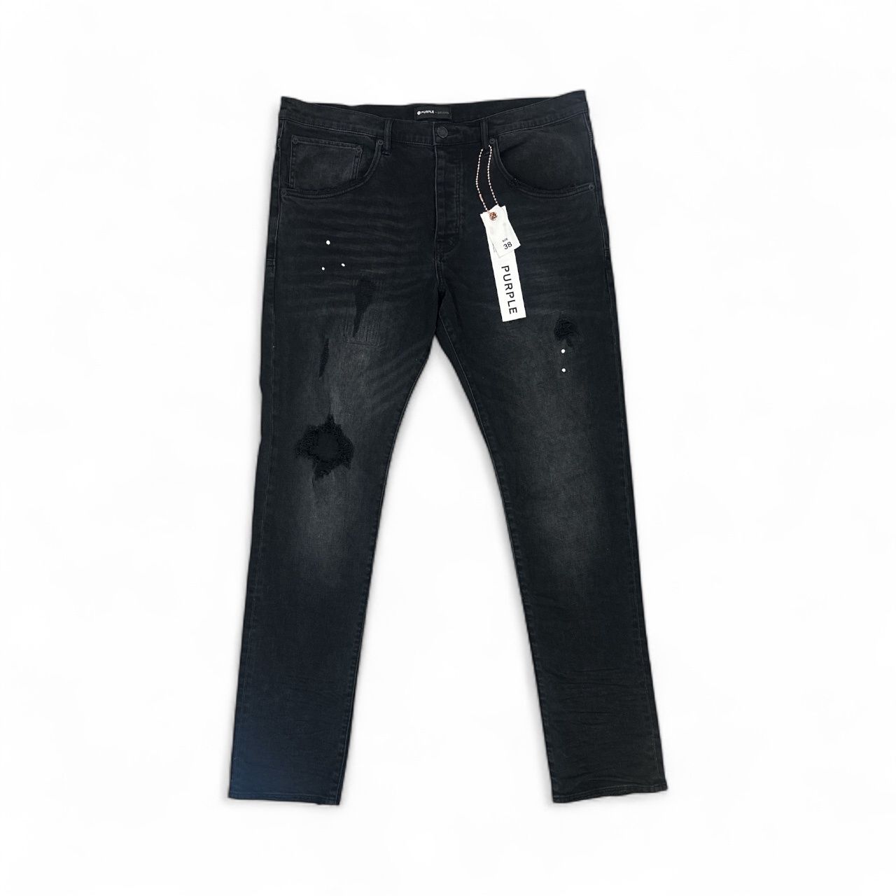 Purple Jeans Black Repair