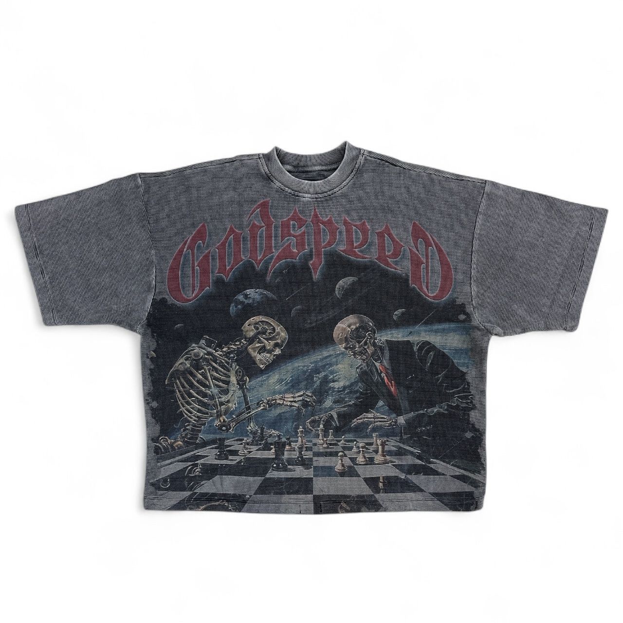 Godspeed Checkmate Thermal Tee Grey Wash