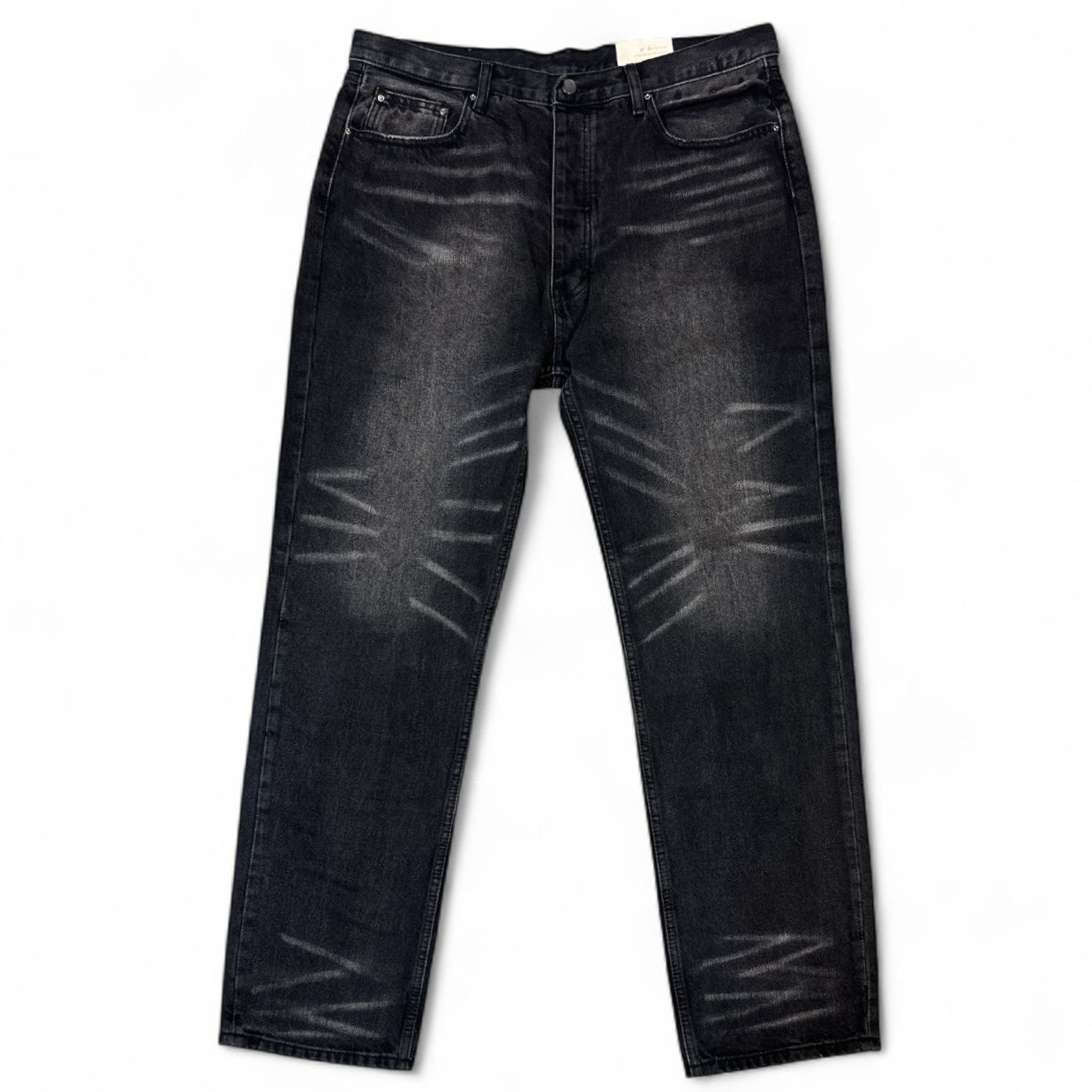 MNML Baggy Choir Denim Washed Black Jeans