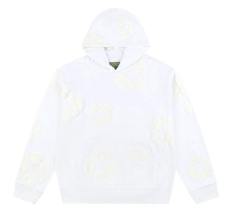 Denim Tears Cotton Wreathe Hoodie White