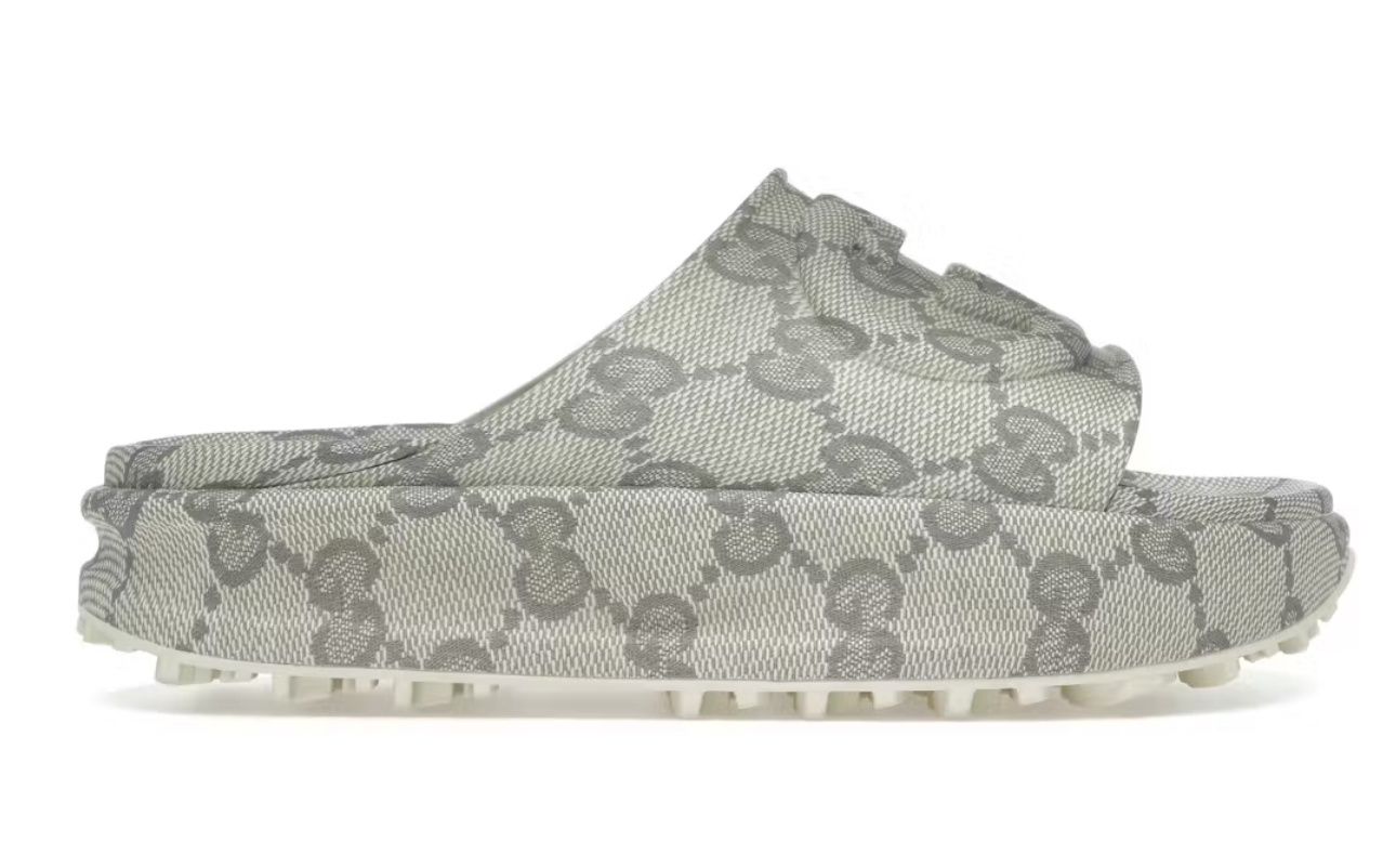 Gucci GG Slide Sandal Interlocking G Beige Ebony