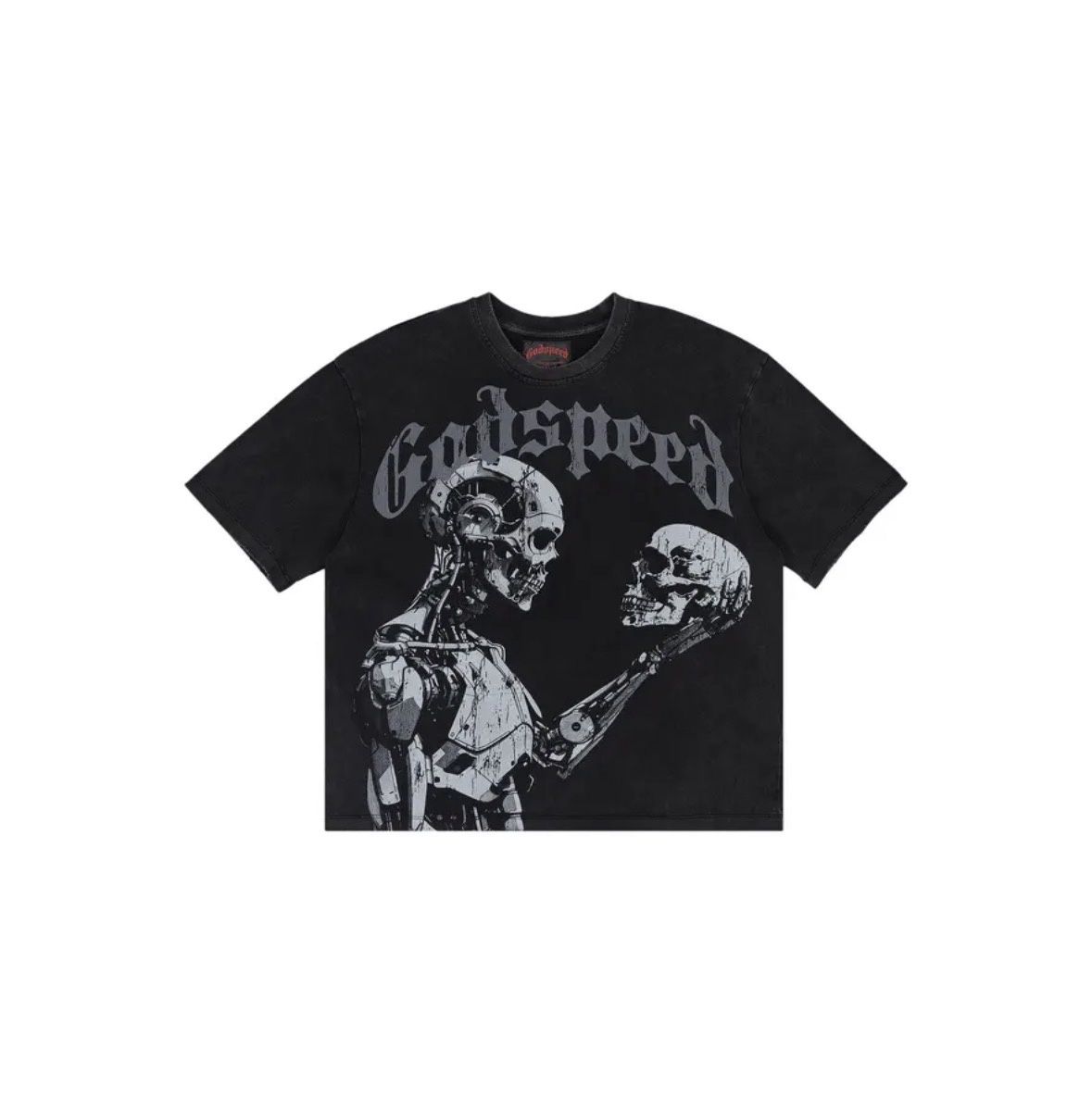 Godspeed Mankind Vs All T-Shirt Black Grey