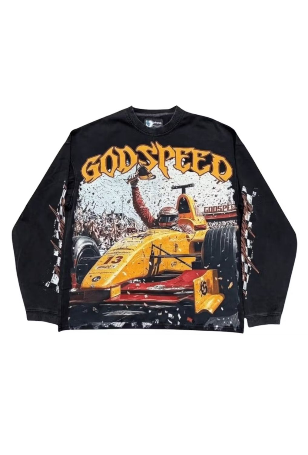 Godspeed F! Finishline L/S T-Shirt Black Wash