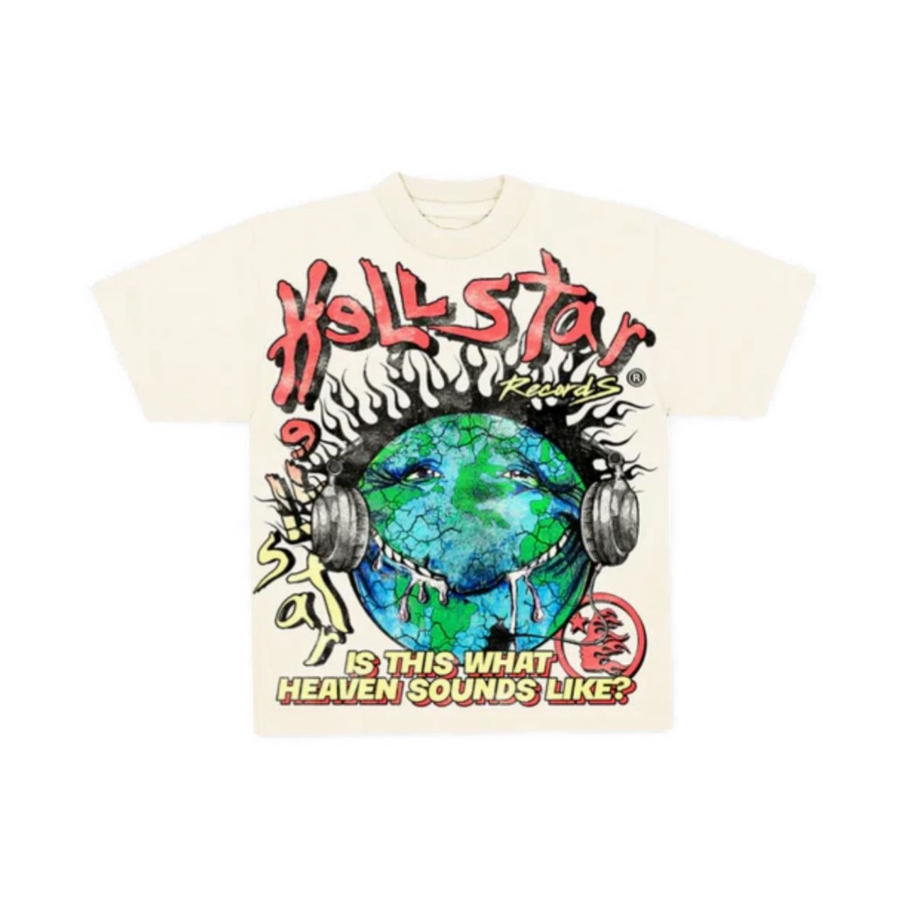 Hellstar Heaven on Earth Tee Cream White T-Shirt