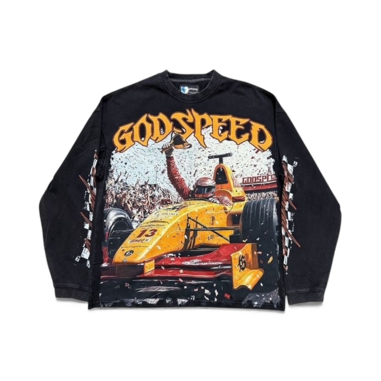 Godspeed F! Finishline L/S T-Shirt Black Wash