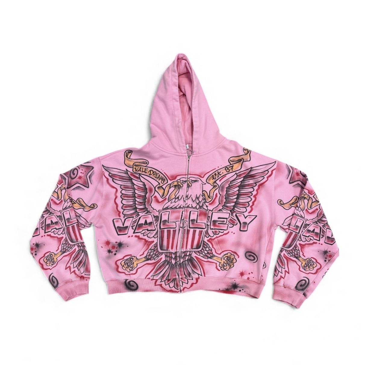Vale Forever Flag Zip Up Pink