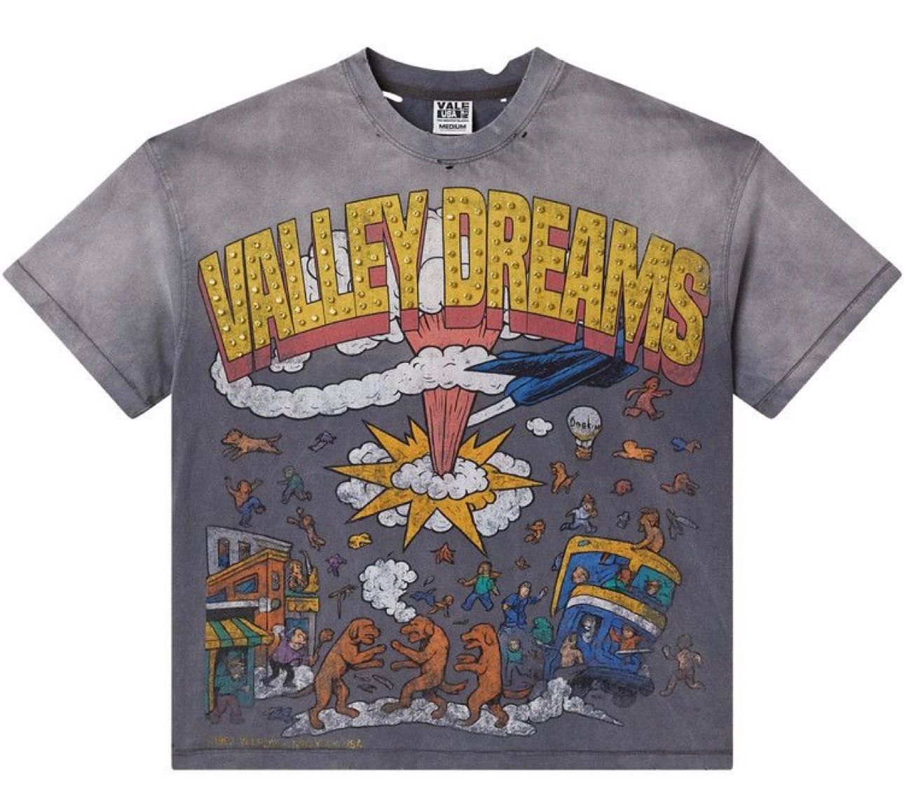 Vale Forever Faded Chaos Bling Tee