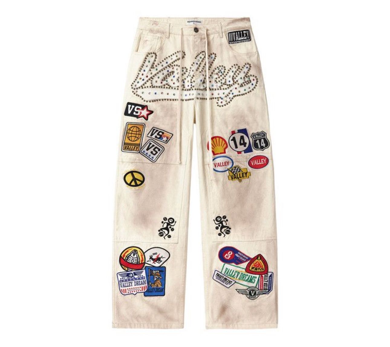 Vale Forever Cream 1980&#39;s Painter Pants Off White