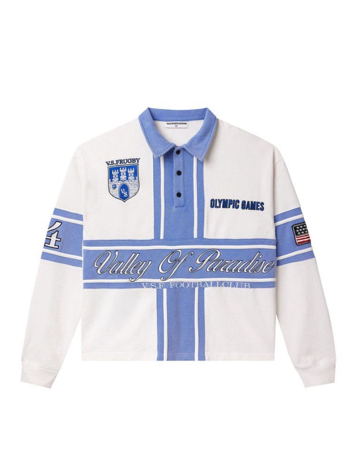 Vale Forever Blue Cross Rugby White