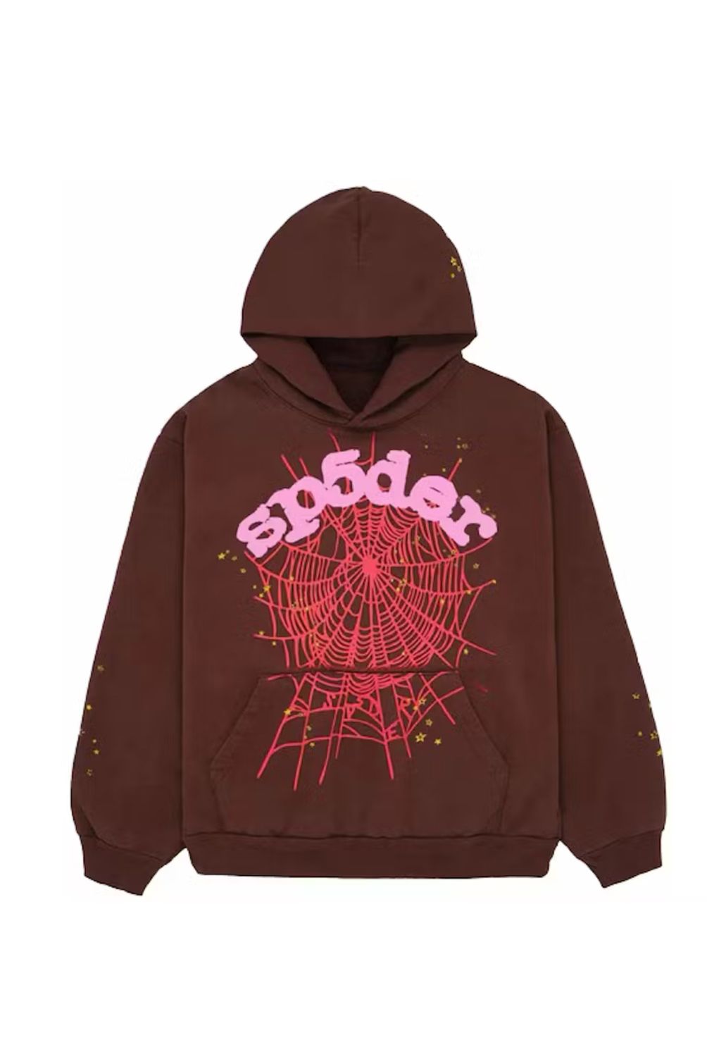 Sp5der Web Hoodie Brown