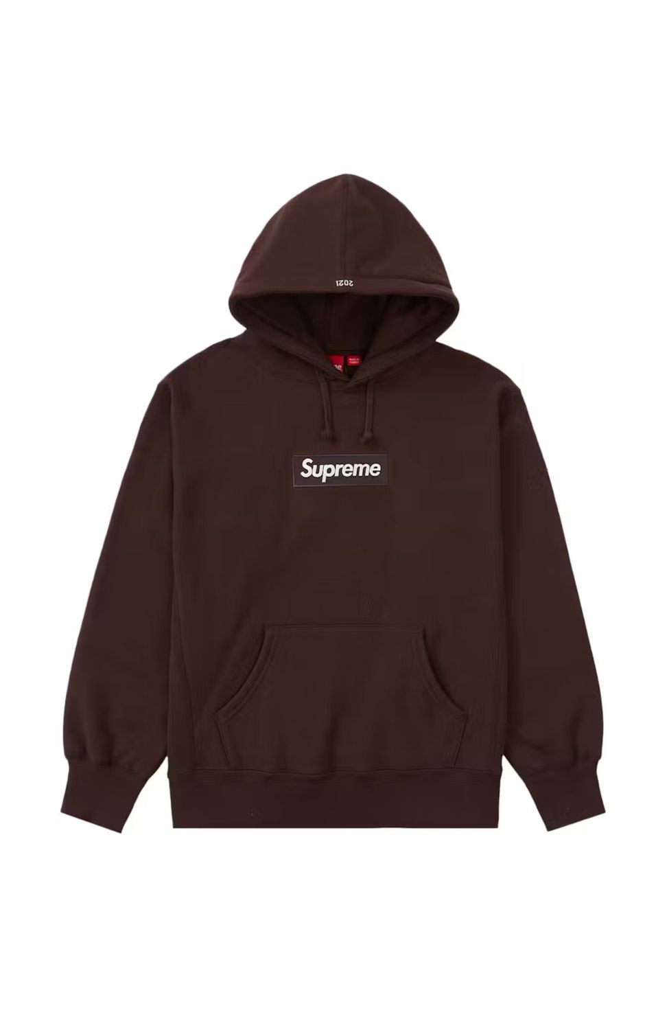 Supreme Box Logo Hooded Sweatshirt Brown