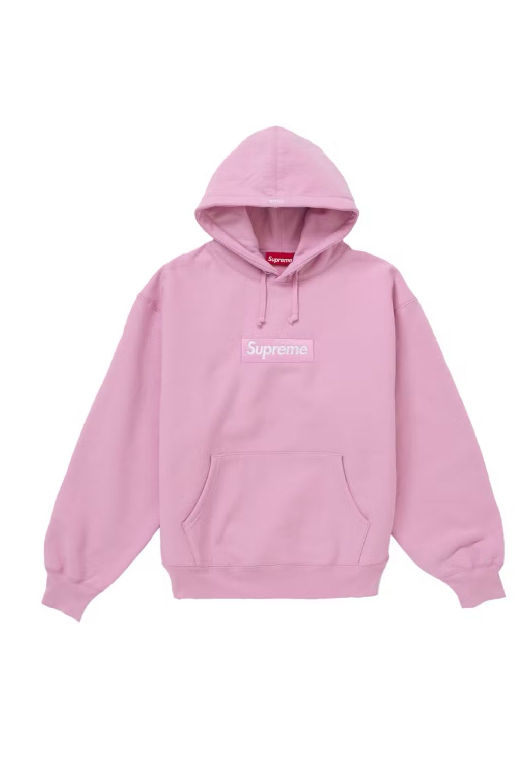 Supreme Box Logo Hooded Sweatshirt Pink