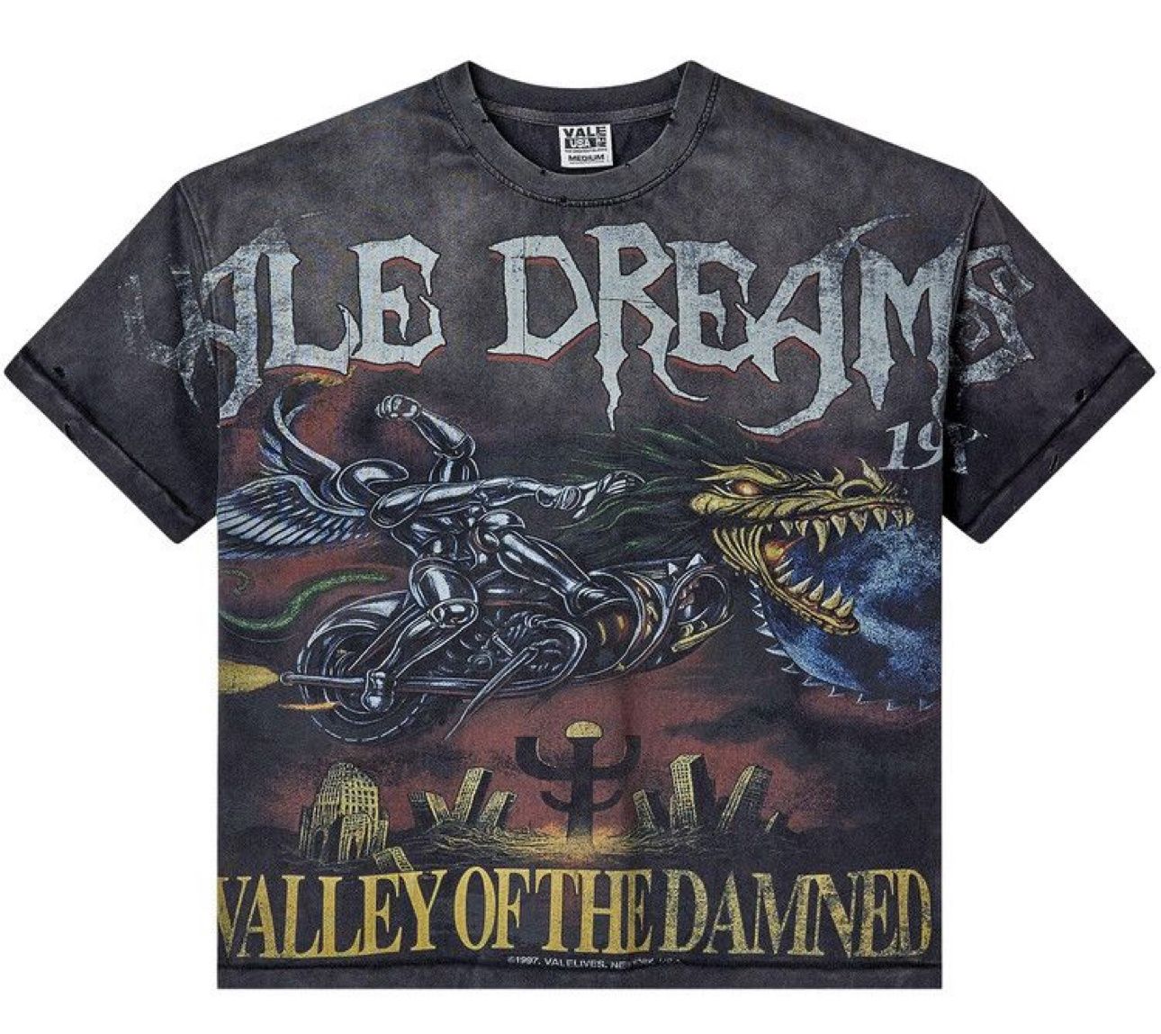Vale Forever Ride The Dragon Tee Black