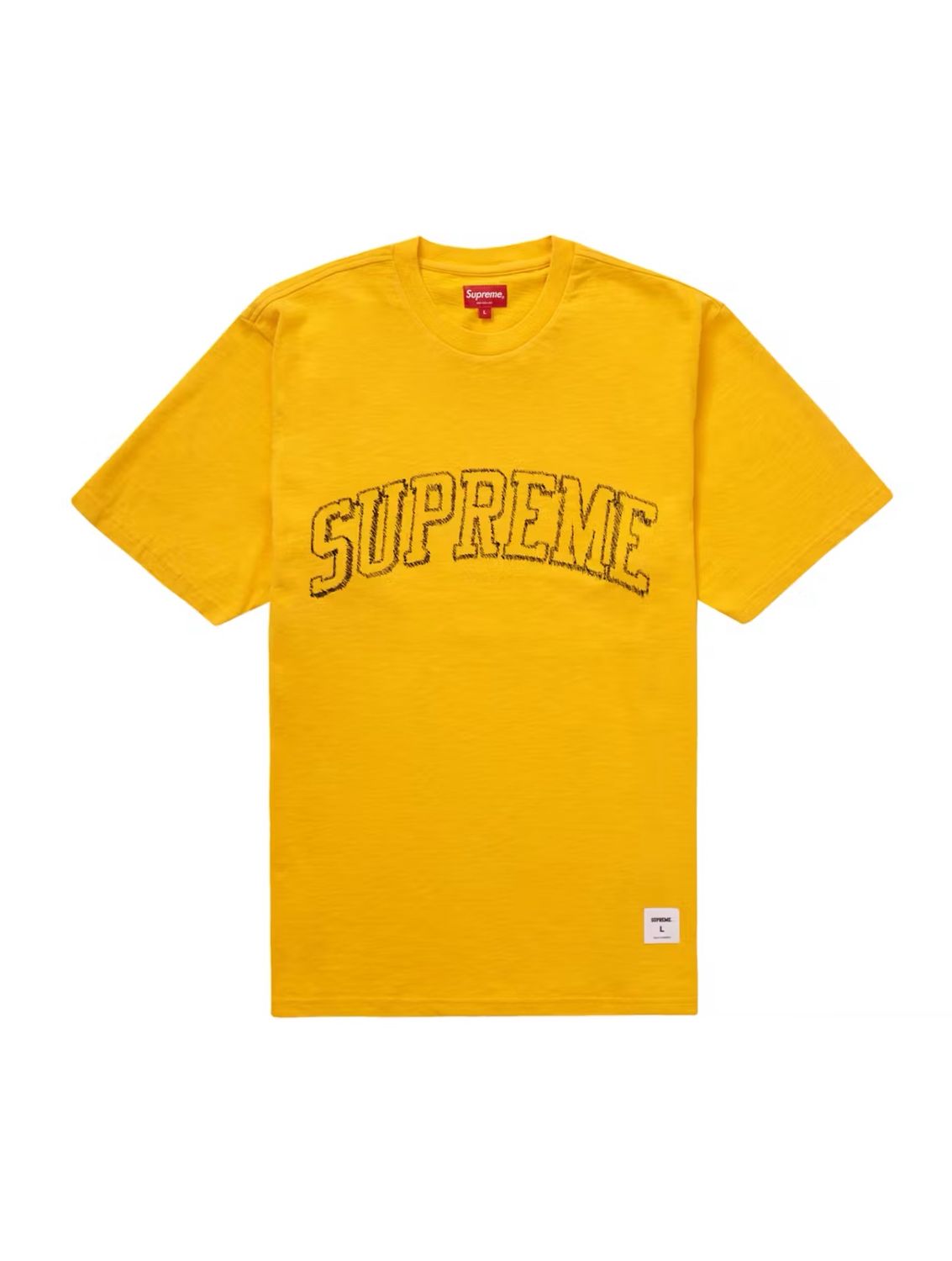 Supreme Sketch Embrpoidered S/S Top Yellow