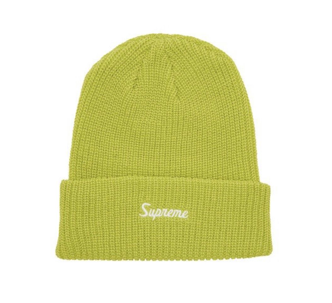 Supreme Loose Gauge Beanie Lime