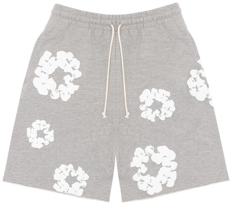 Denim Tears Cotton Wreath Shorts Grey