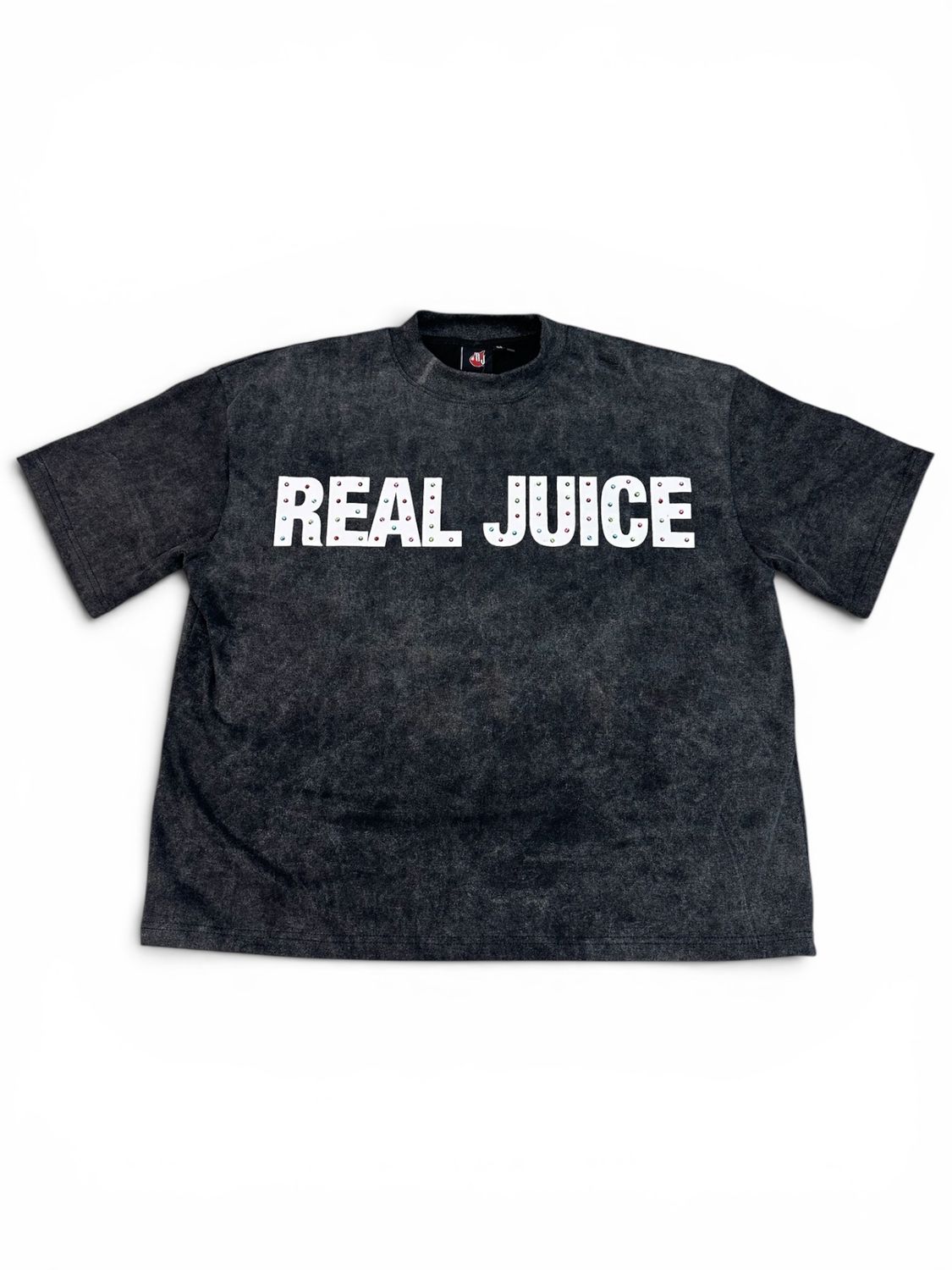 Real Juice Rhinestone Tee Black