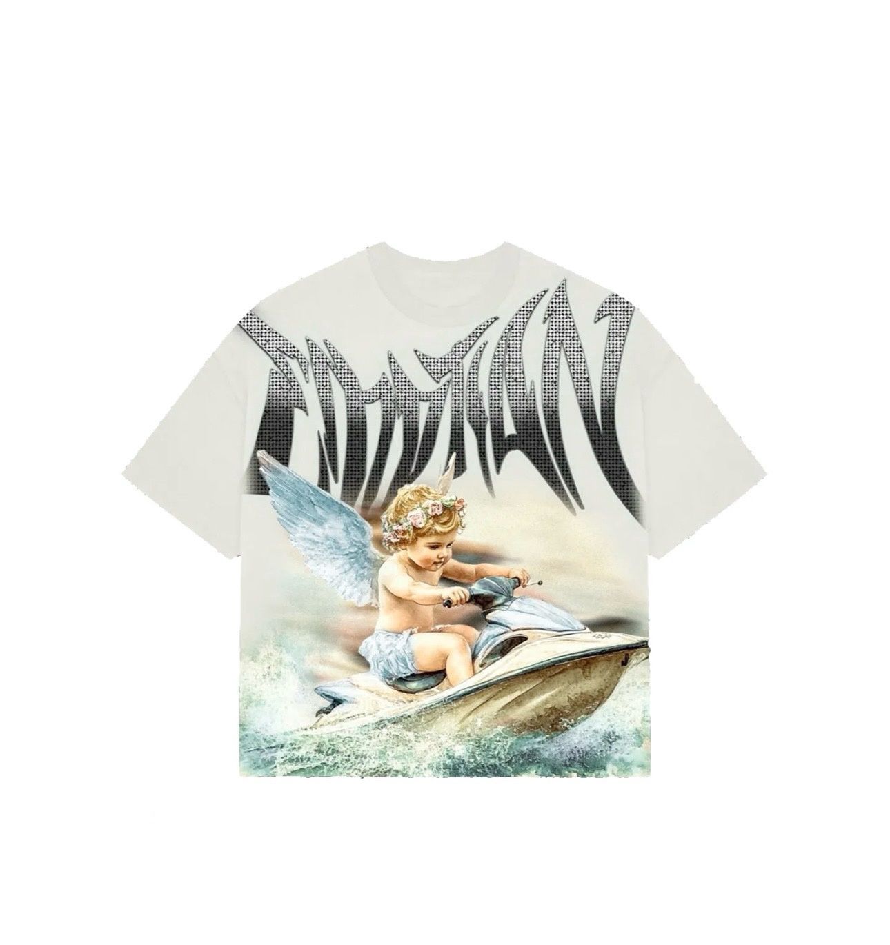 Mixed Emotion Cream Jet Ski Tee