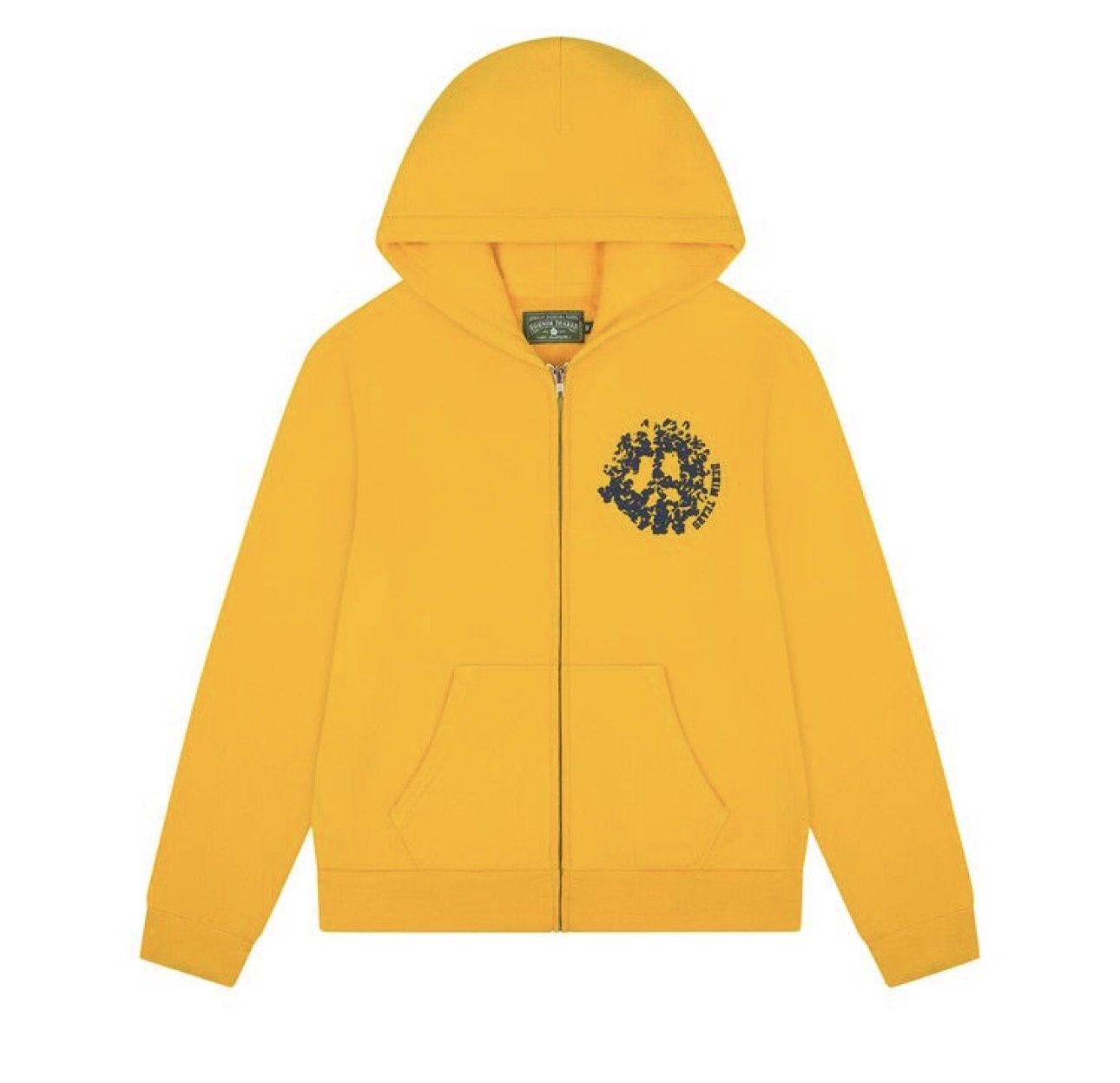 Denim tears University Zip Up Yellow/Navy