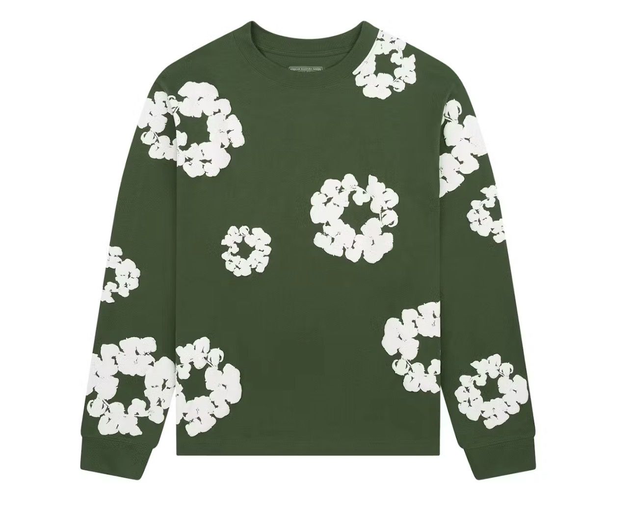 Denim Tears Long Sleeve Cotton Wreathe Green