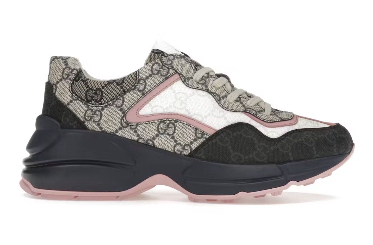 Gucci Ryhton Sneaker Beige Blue Monogram