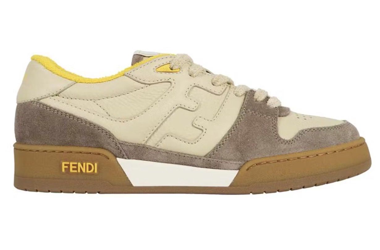 Fendi Match Low Top Beige Gum Yellow