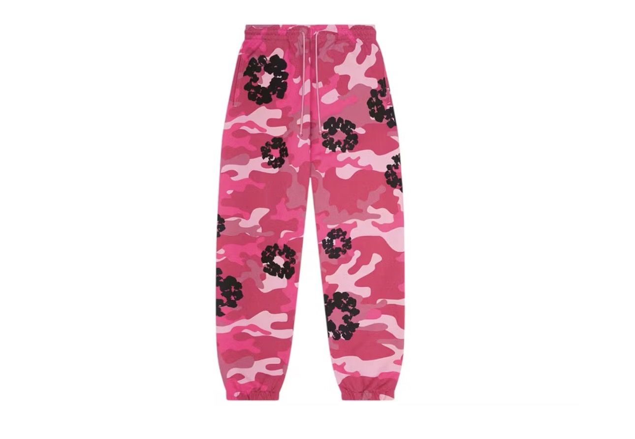 Denim Tears Wreath Sweatpant Pink Camo