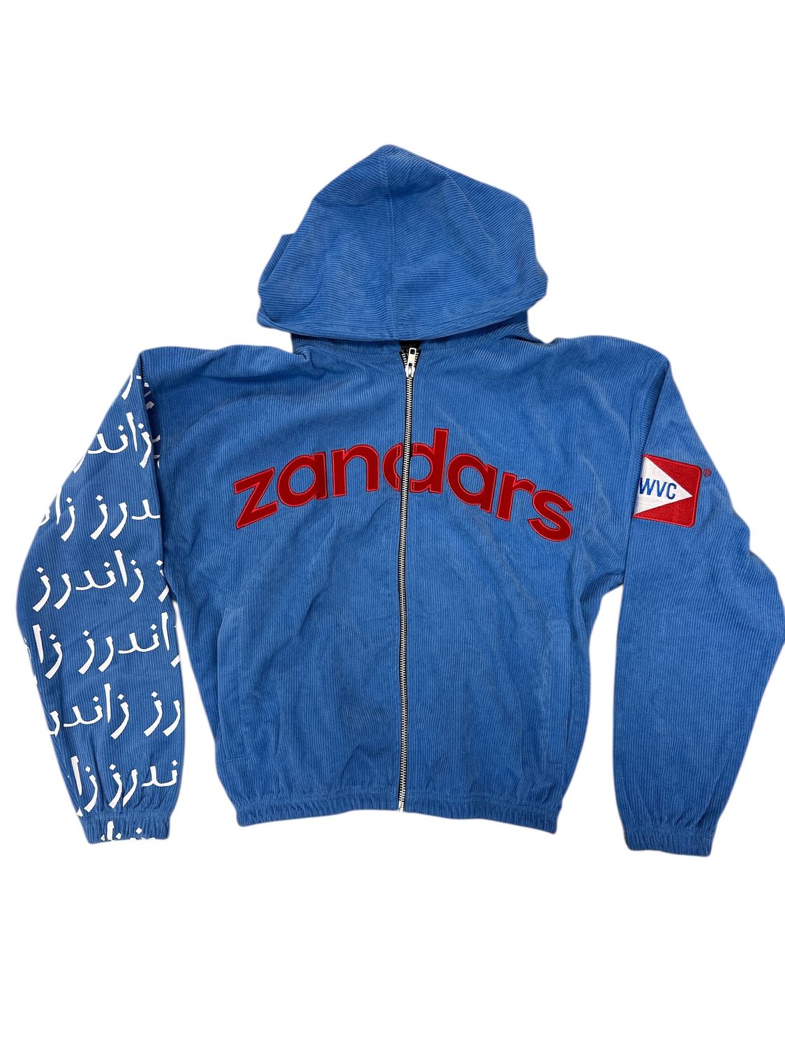Xanders Island Corduroy Hoodie Blue