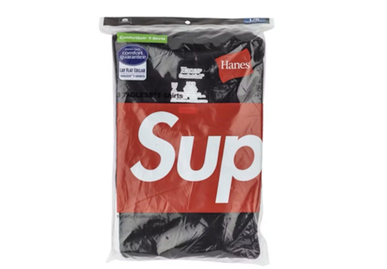 Supreme Tagless T Shirt 3 Pack