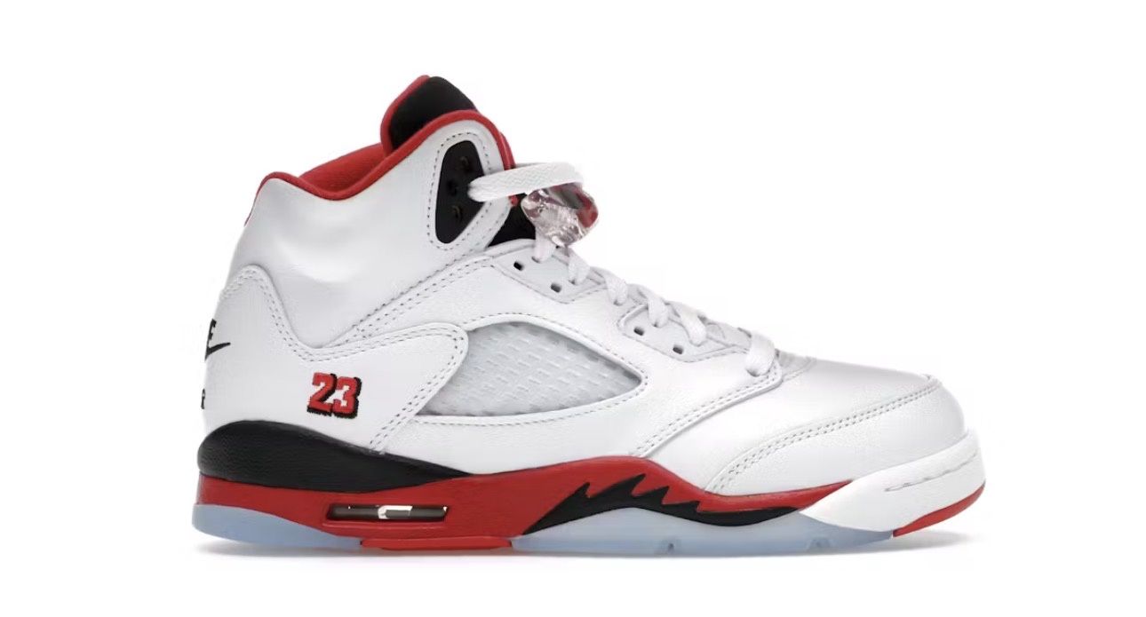 Air Jordan 5 Fire Red Black Tongue(2025)(GS)