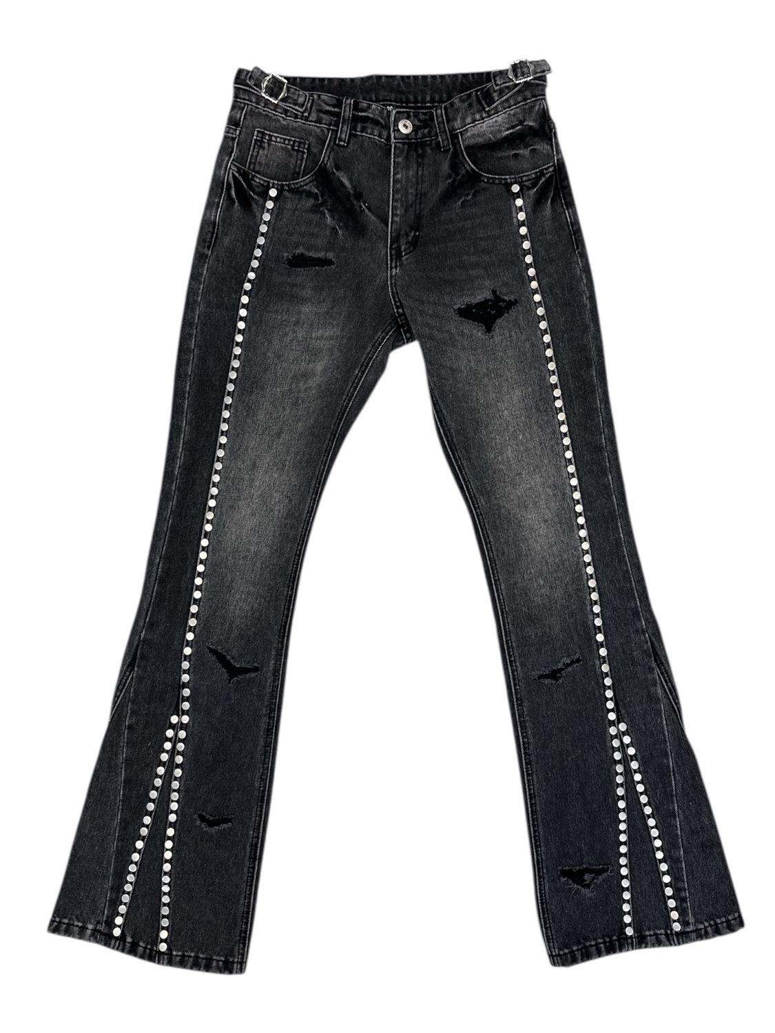 Temporary Forever Studded Denim Black Wash Jeans