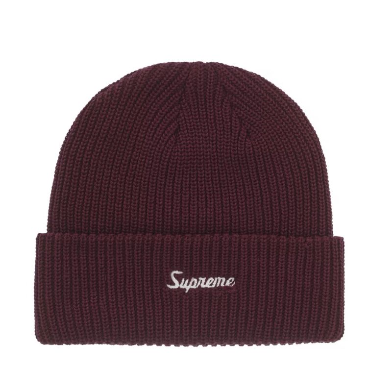 Supreme Loose Gauge Beanie Dark Red