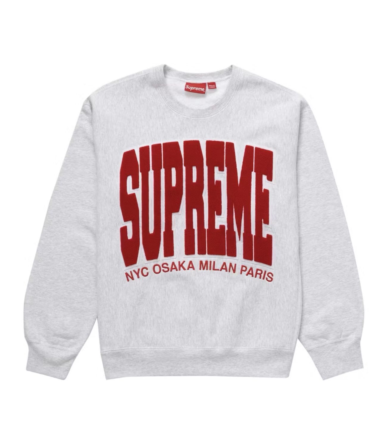 Supreme Arc Crewneck Ash Grey