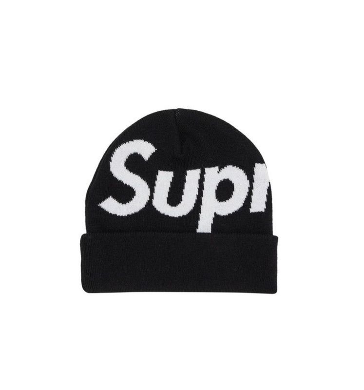 Supreme Big Logo Beanie (Black)