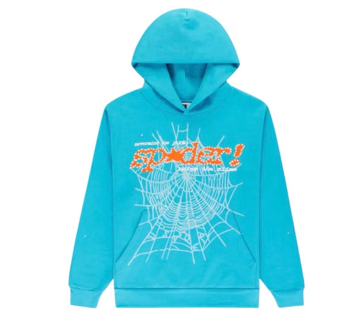 Sp5der Cyan Punk V2 Hoodie
