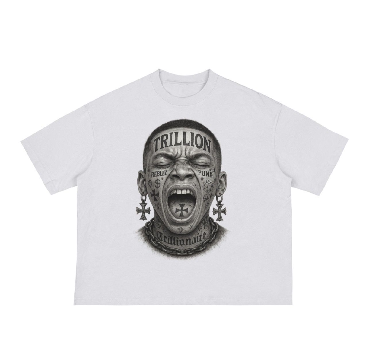 TRILLION Yatted Tee (White)