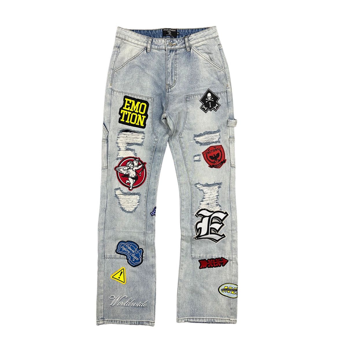 Mixed Emotion Worker Jeans