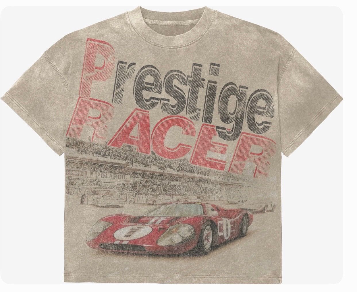 Prestige Speed Racer Tee Cream