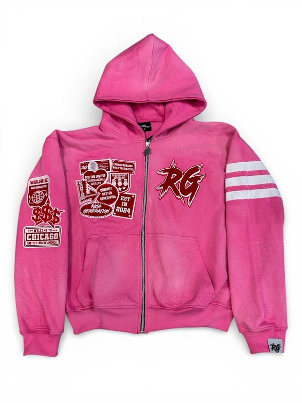 Rich Generation Valentines Zip Up (Pink)