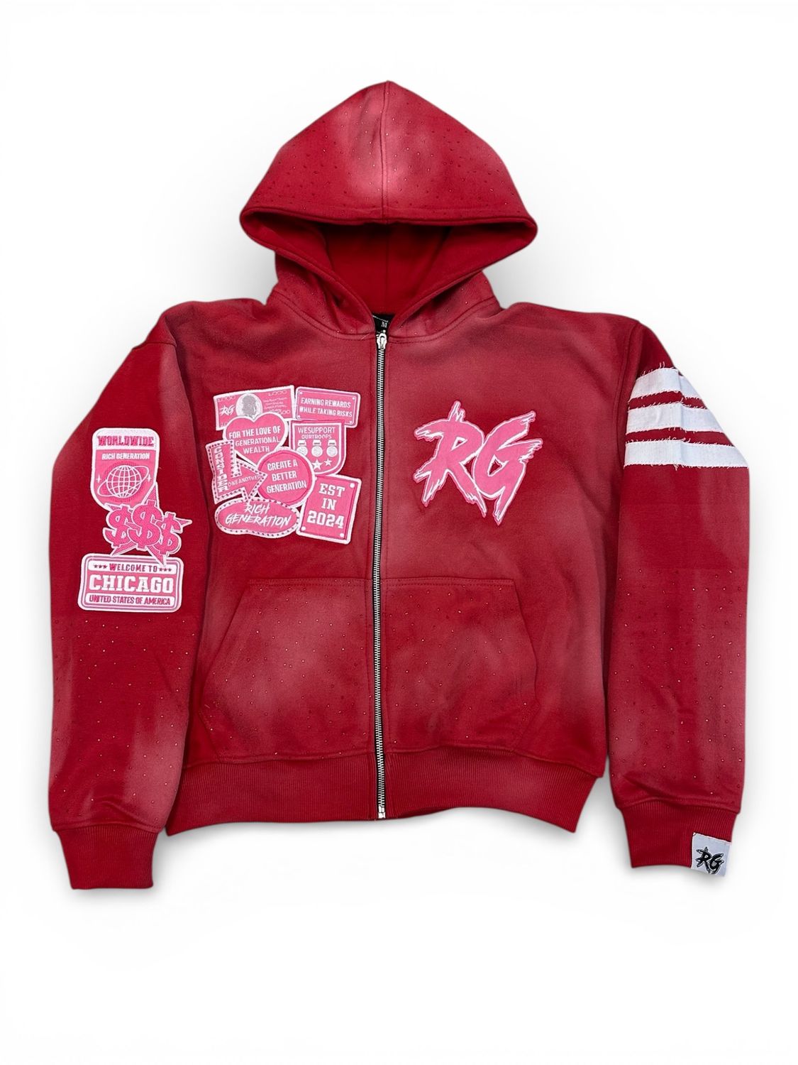Rich Generation Valentines Zip Up (Red)