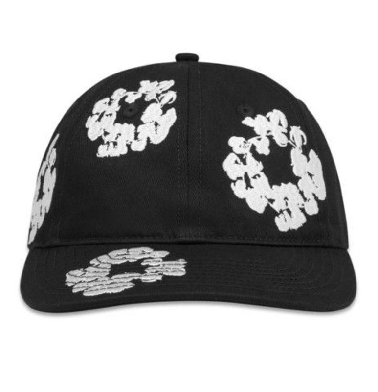 Denim Tears The Cotton Wreath Cap (Black)