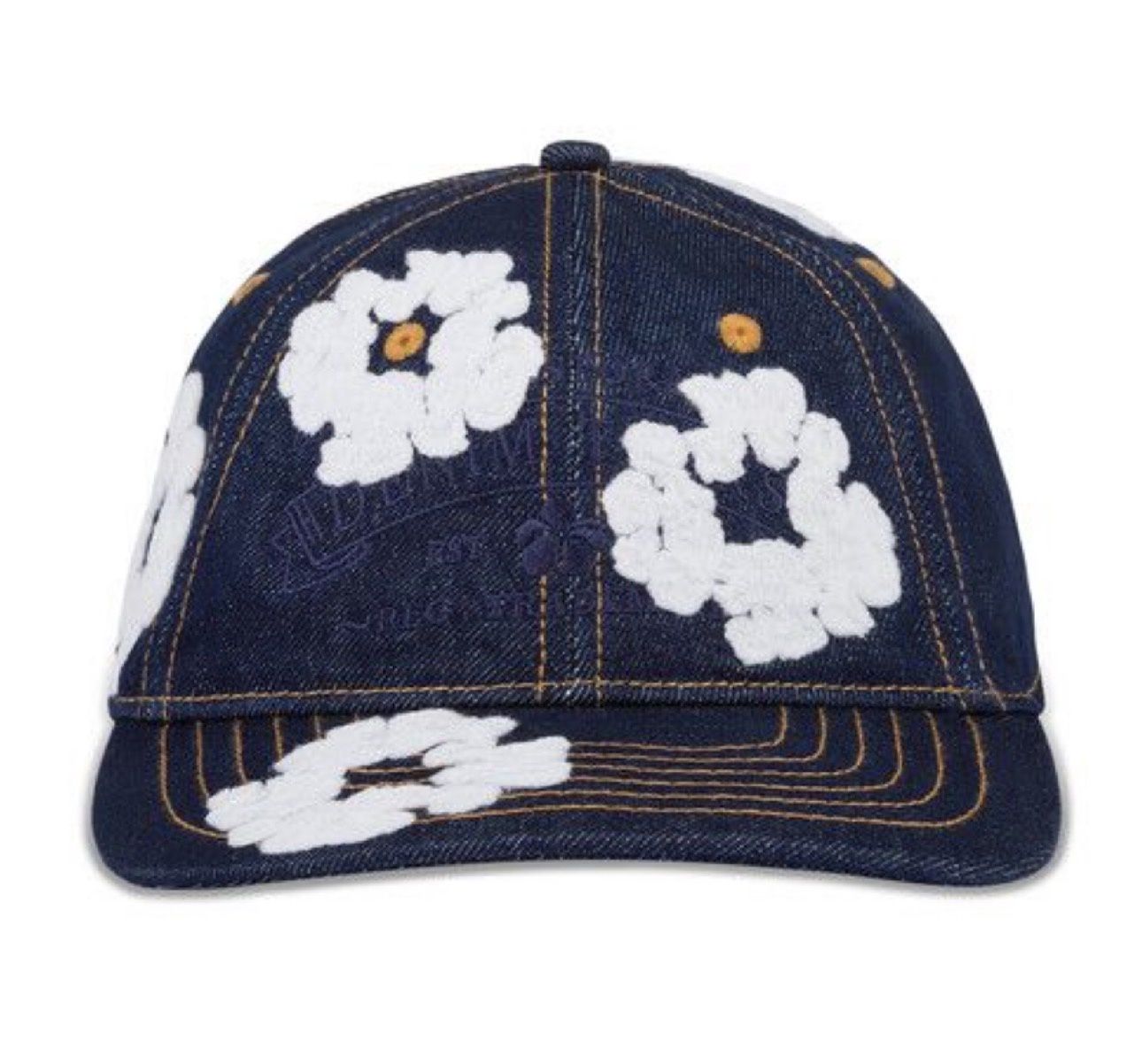 Denim Tears The Cotton Wreath Cap (Washed Indigo)
