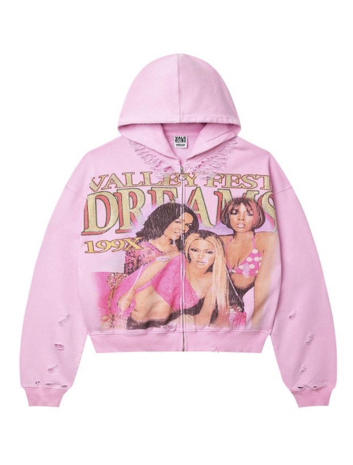Vale Forever Dreams Zip Up Hoodie Pink