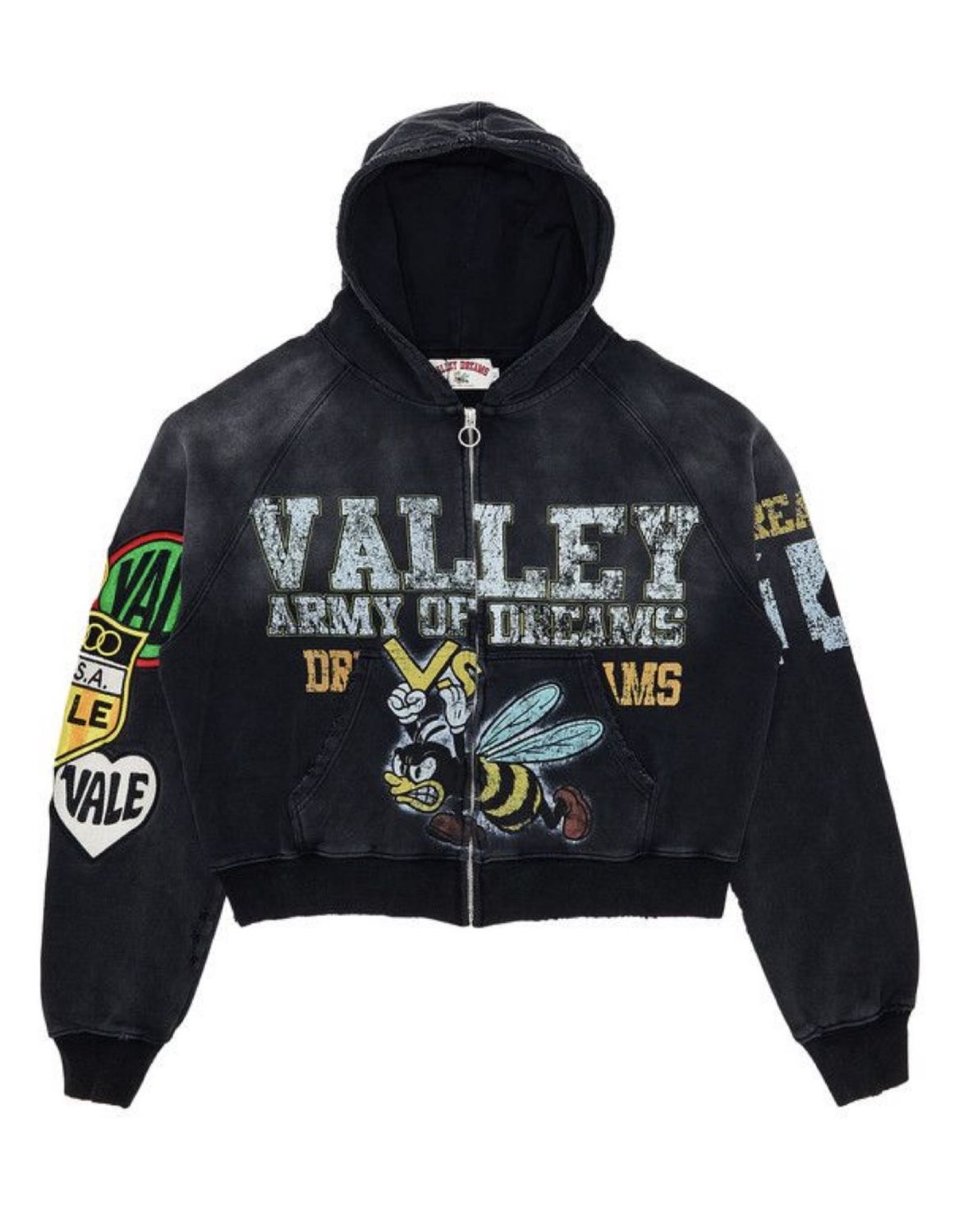 Vale Forever Army Zip Up Black