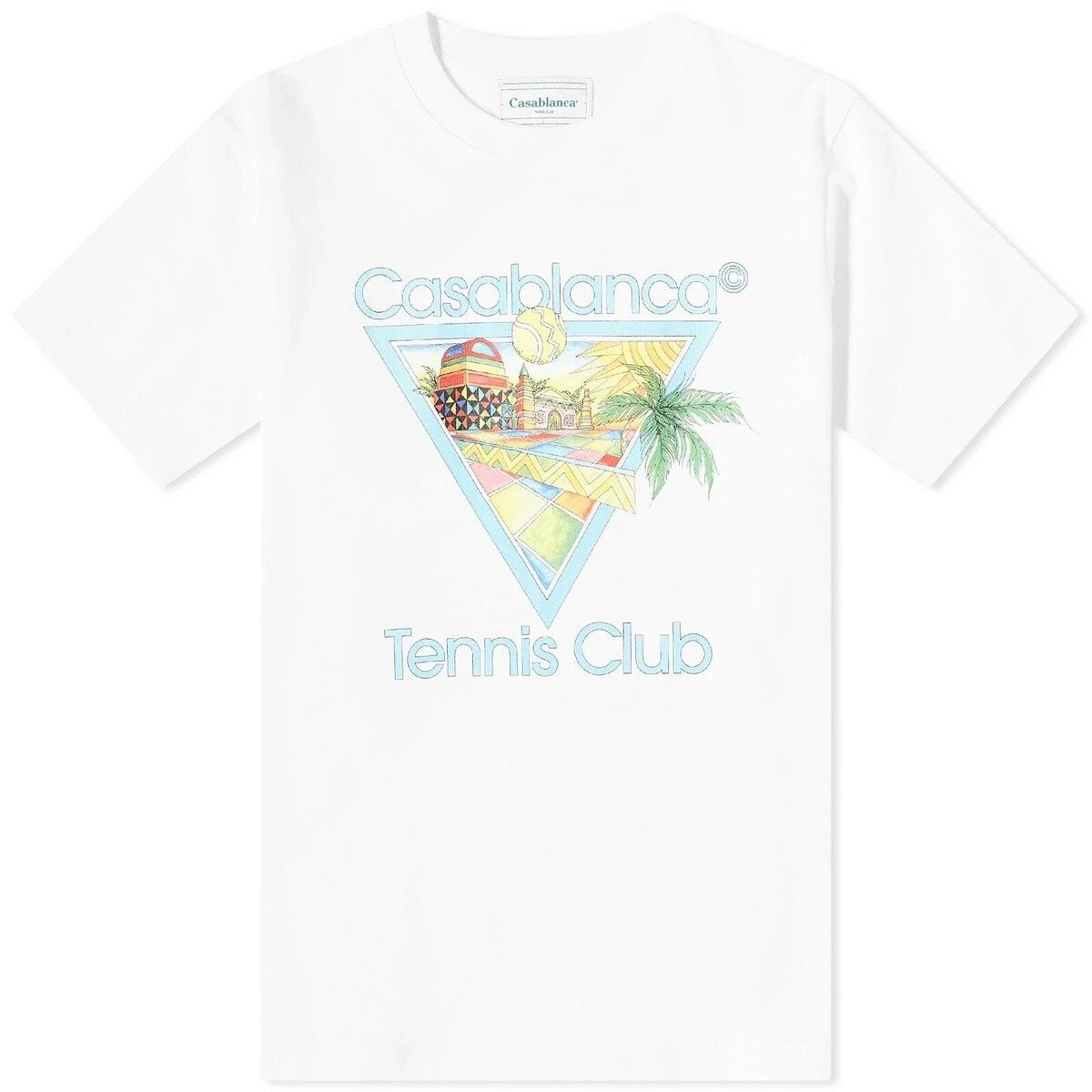 Casablanca Afro Cubism Tennis Club (white) T-Shirt