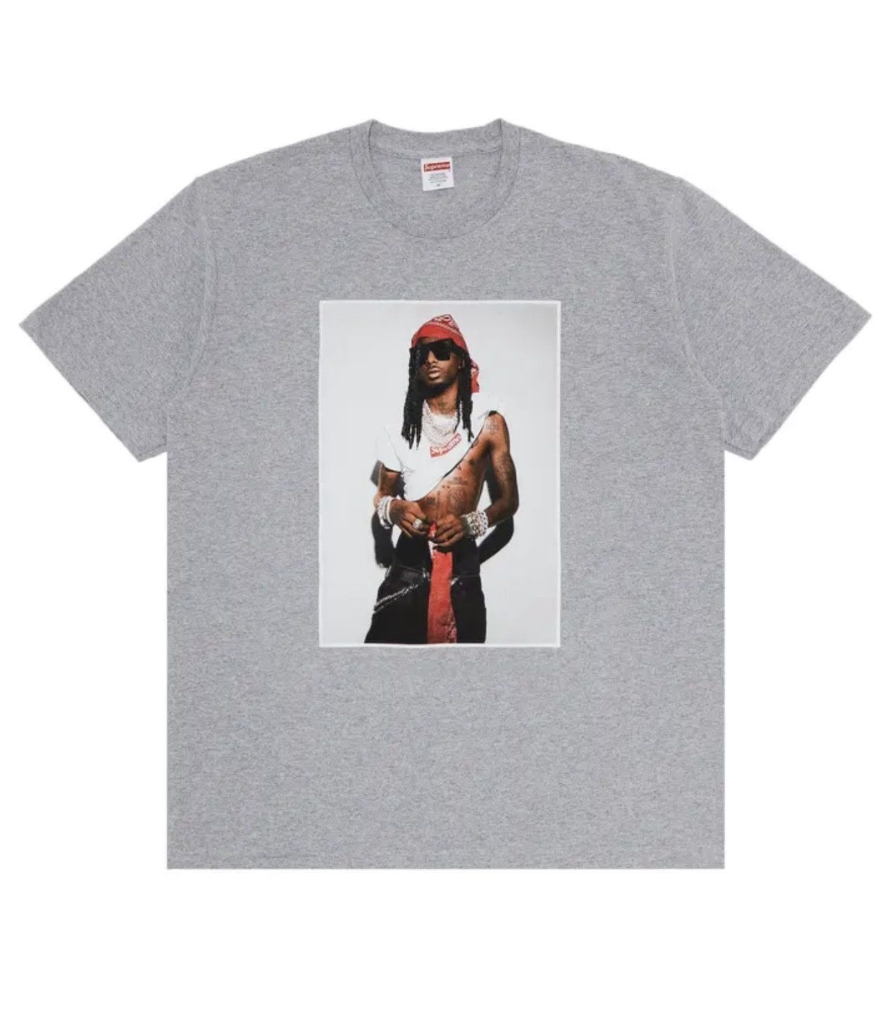 Supreme Playboy Carti Tee Grey