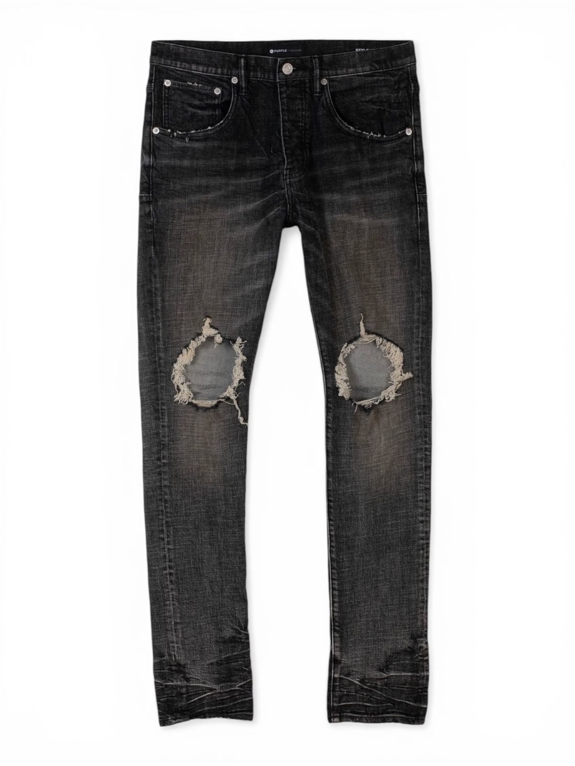 Purple Brand Grey Dirty Wash Jeans
