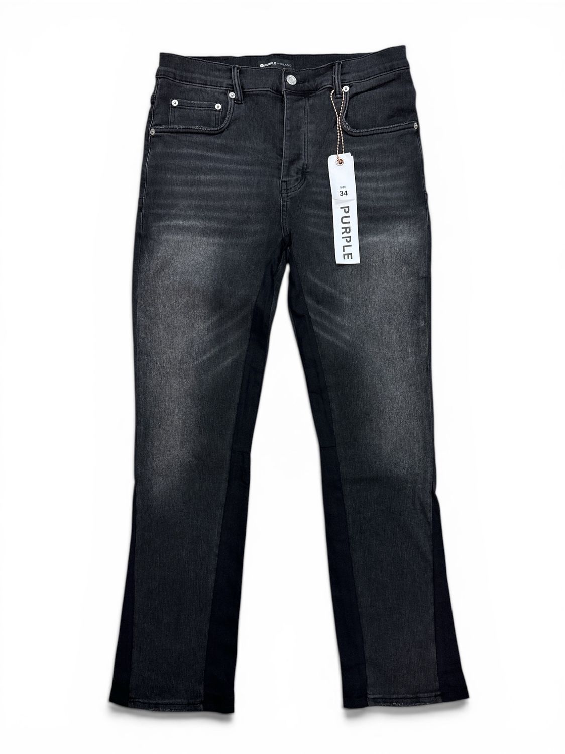 Purple Brand Black Flare Jeans