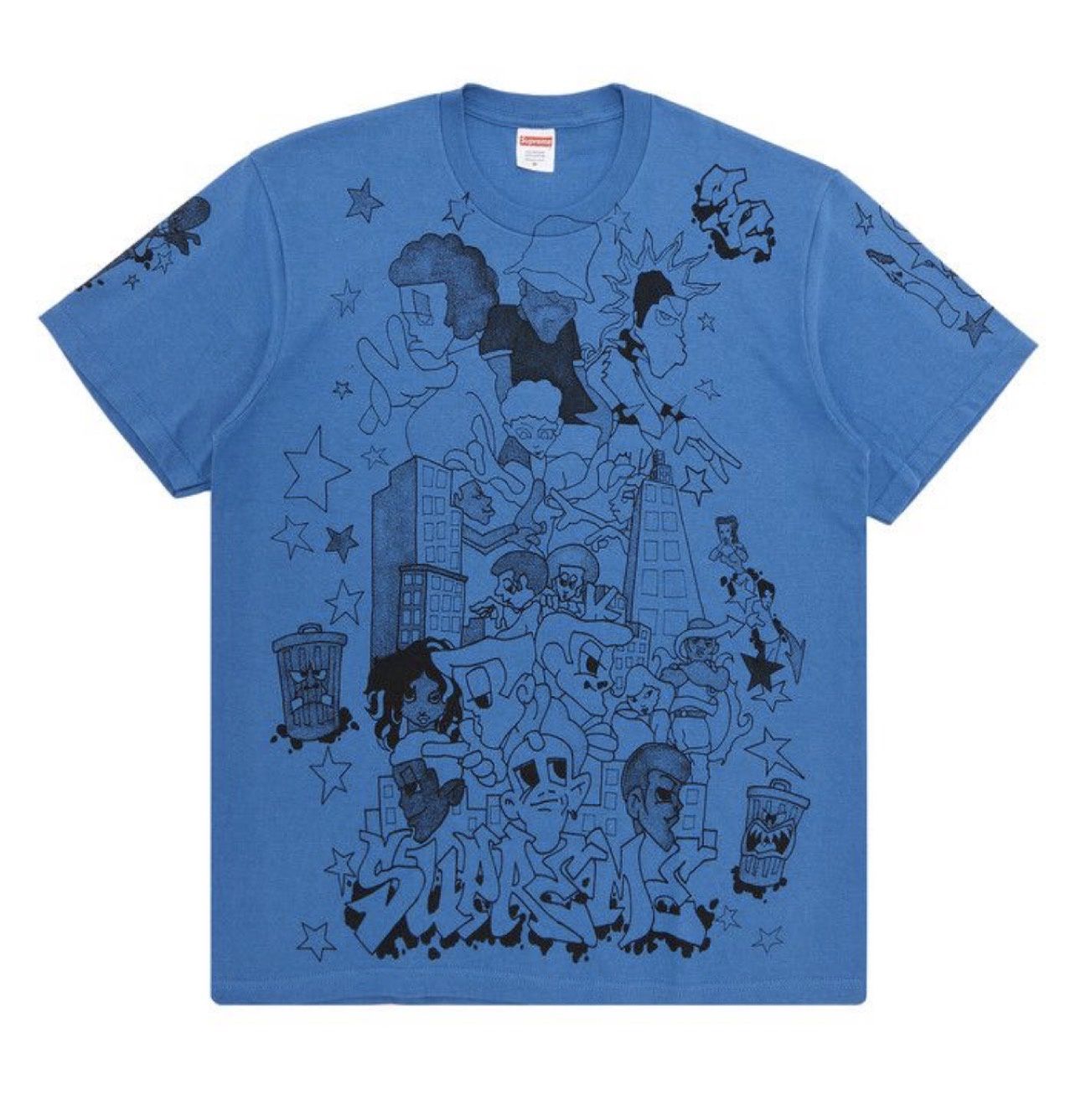 Supreme Downtown Tee Faded Blue