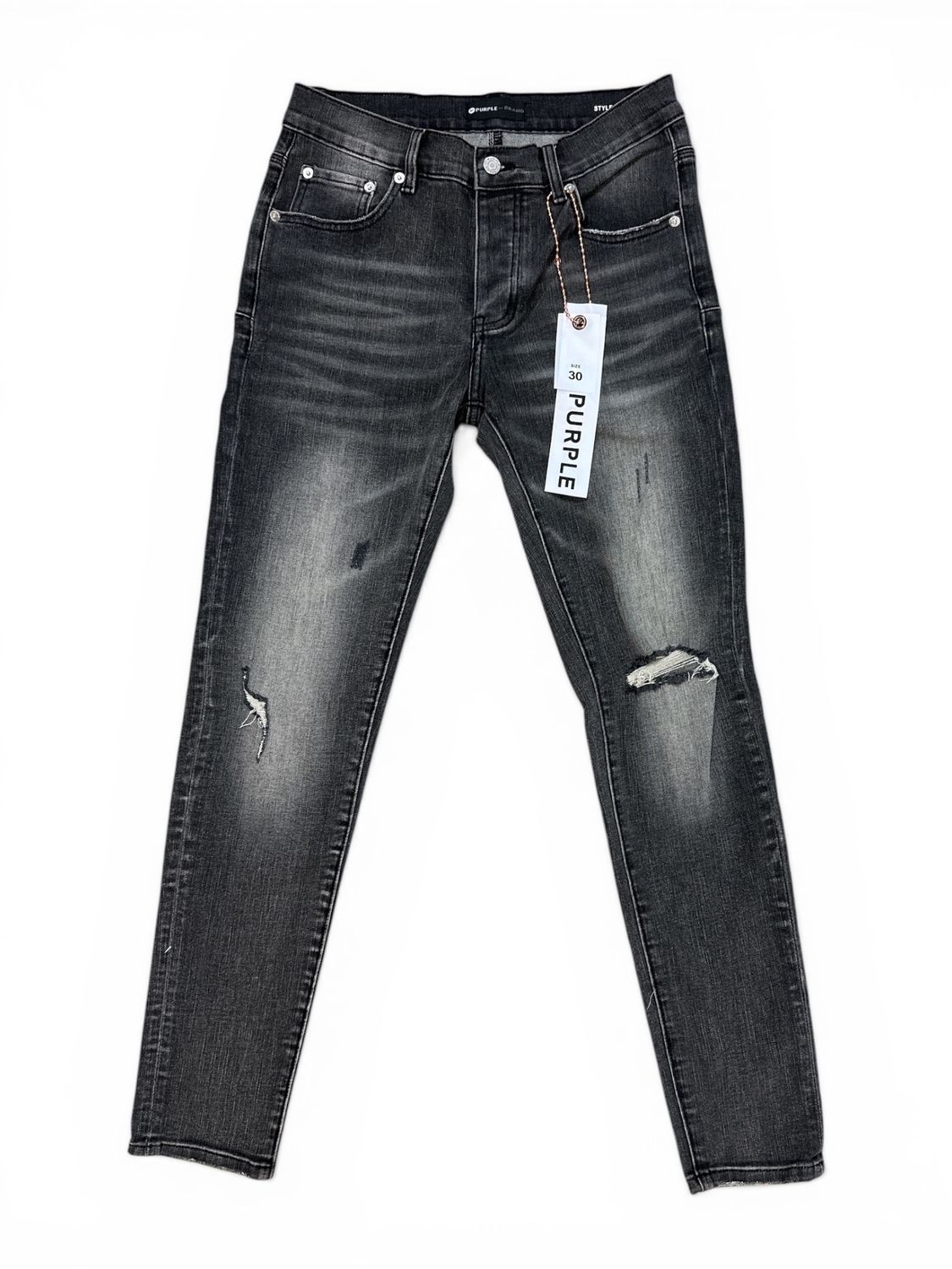 Purple Brand Light Grey Wash Jeans